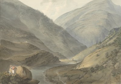 Mountainous Landscape with River by Samuel Davis